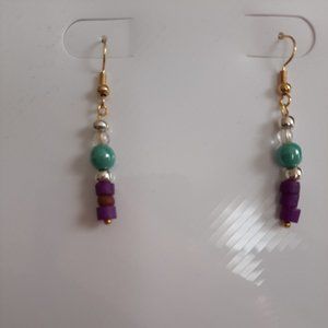 🌸 Dainty Dangle with Glass and Wood